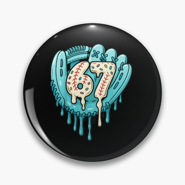Item preview, 67 baseball ice cream drip number 6 7 youth drip  designed and sold by mariazin.