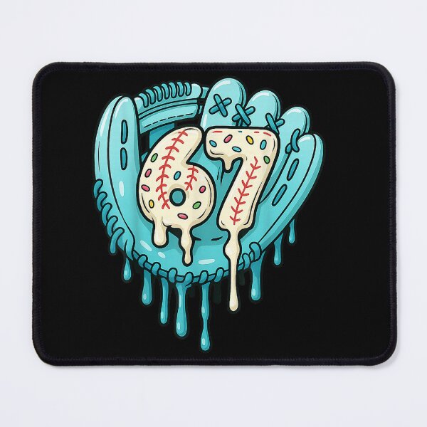 Item preview, 67 baseball ice cream drip number 6 7 youth drip  designed and sold by mariazin.