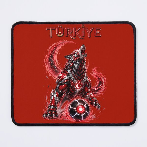 Item preview, Türkiye Football Ottoman Wolf – Futuristic Turkish Football Streetwear Tee designed and sold by Extravanganzza.
