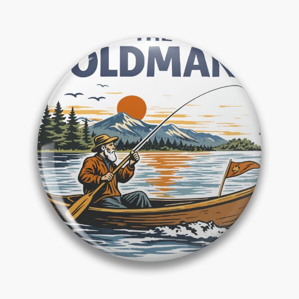 Item preview, Fishing the Old Man Fish Hunter designed and sold by Matinez Pink.
