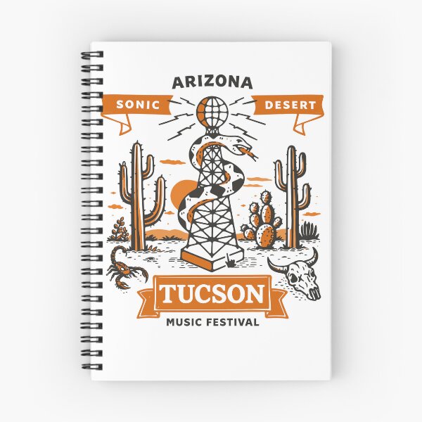Aperçu de l'œuvre T-shirt du Tucson Desert Music Festival créée et vendue par Matinez Pink.