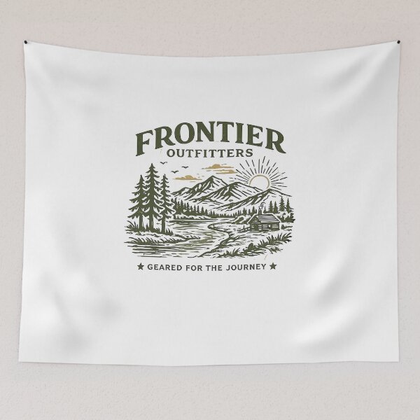 Item preview, Frontier Outfitters Adventure T-Shirt designed and sold by Matinez Pink.