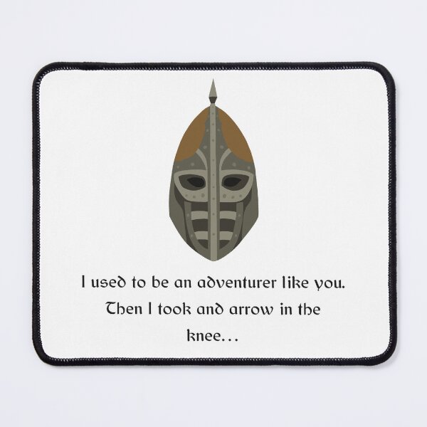 Item preview, “I used to be an adventurer like you.” Skyrim guard quote  designed and sold by Sage’s Studio.