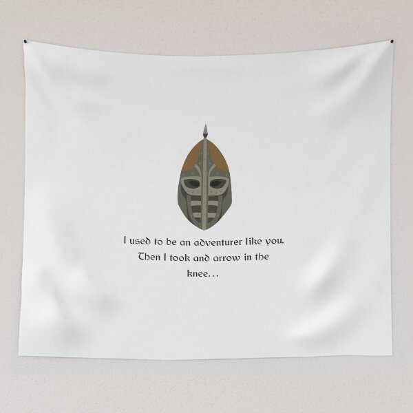 Item preview, “I used to be an adventurer like you.” Skyrim guard quote  designed and sold by Sage’s Studio.