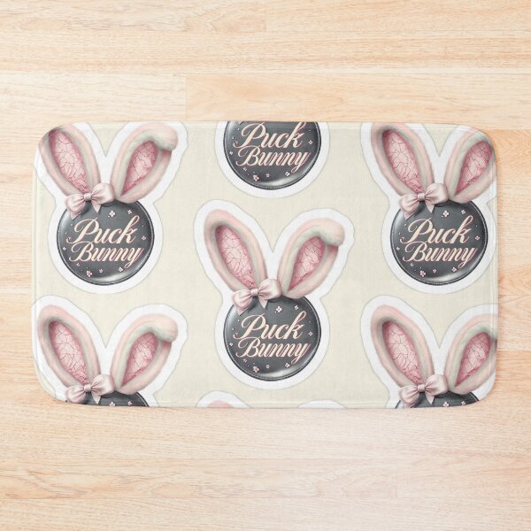 Item preview, Croquette Cute Puck Bunny Aesthetic Off Campus Hockey Fans Merch designed and sold by tracynguyen23.
