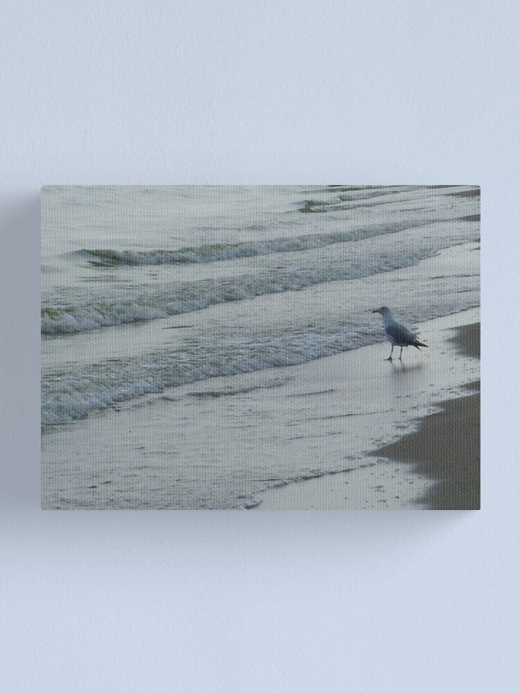 Thumbnail 1 of 3, Canvas Print, On the stairs of the sea waiting for the tide designed and sold by Anthropolog.