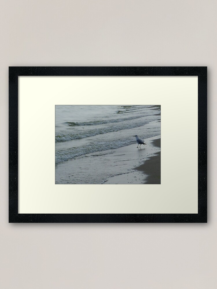 Thumbnail 1 of 7, Framed Art Print, On the stairs of the sea waiting for the tide designed and sold by Anthropolog.
