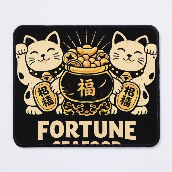 Item preview, Fortune Cat Seafood T-Shirt designed and sold by Matinez Pink.