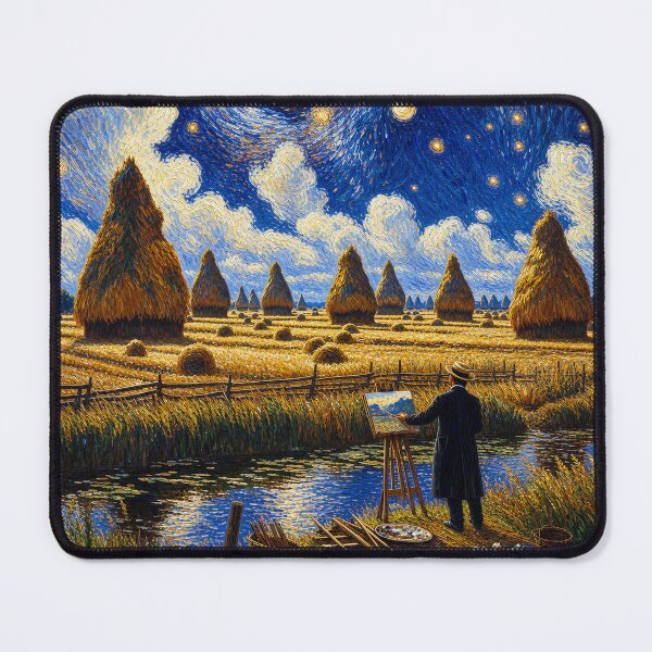 Item preview, Painting both Starry Night and Haystacks designed and sold by Steve's Hobbies.