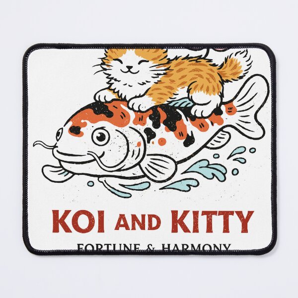 Item preview, Koi Fish and Kitty Fortune Harmony designed and sold by Matinez Pink.
