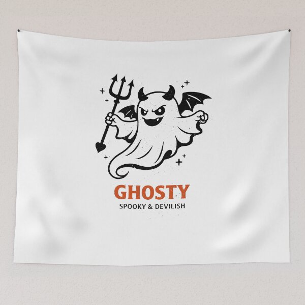 Item preview, Ghosty Spooky Devilish T-Shirt designed and sold by Matinez Pink.