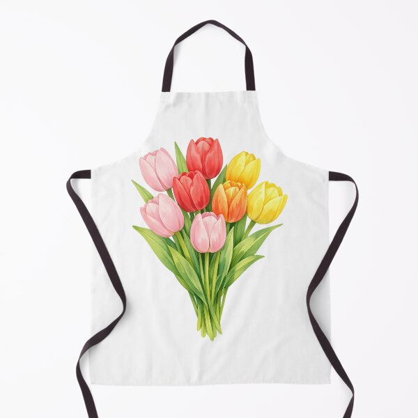 Artikelvorschau, Aquarell-Tulpenstrauß, Frühlingsblumen, farbenfrohes Blumenarrangement entworfen und verkauft von Owcomm.