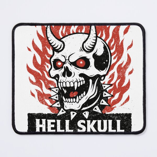 Item preview, Hell Skull Fiery Horns T-Shirt designed and sold by Matinez Pink.