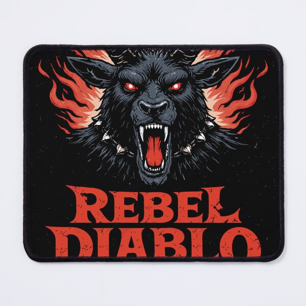 Item preview, Rebel Diablo Hellfire Metal T-Shirt designed and sold by Matinez Pink.