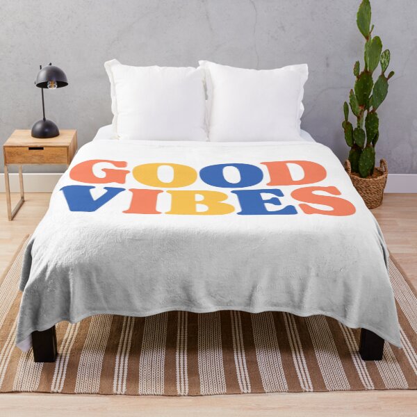 Item preview, Good Vibes Retro Groovy Bold Text Colorful Positive Quote designed and sold by Owcomm.