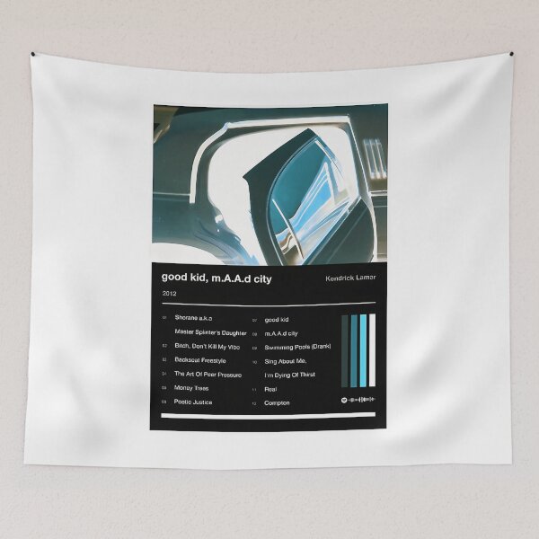 Item preview, Good Kid M.A.A.D City Tracklist designed and sold by mohammadalhaj.