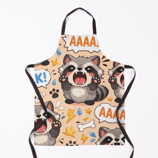 Item preview, Cute Screaming Raccoon Pattern Funny Kawaii Raccoon Chaos Comic designed and sold by Owcomm.