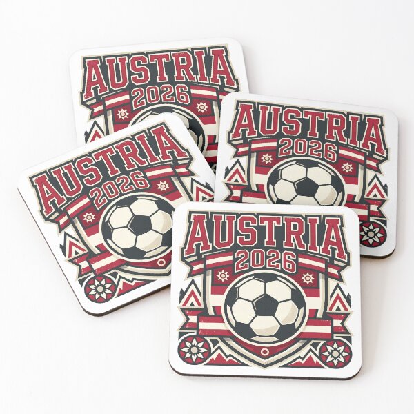 Item preview, Austria 2026 Retro Football Fan Crest designed and sold by Saq2000.