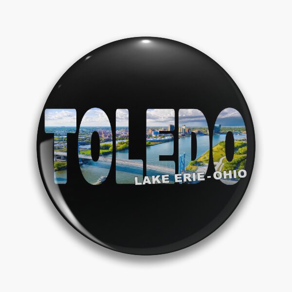 Item preview, TOLEDO Lake Erie Ohio - Over Maumee River Bridge to Downtown Storm designed and sold by Adam Gormley.
