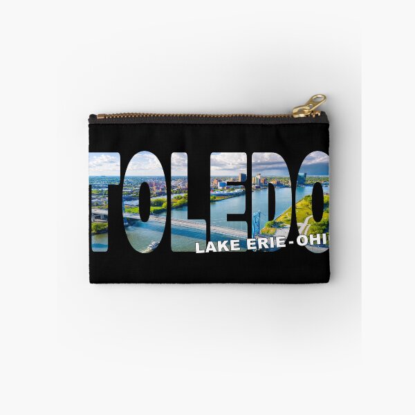 Item preview, TOLEDO Lake Erie Ohio - Over Maumee River Bridge to Downtown Storm designed and sold by Adam Gormley.