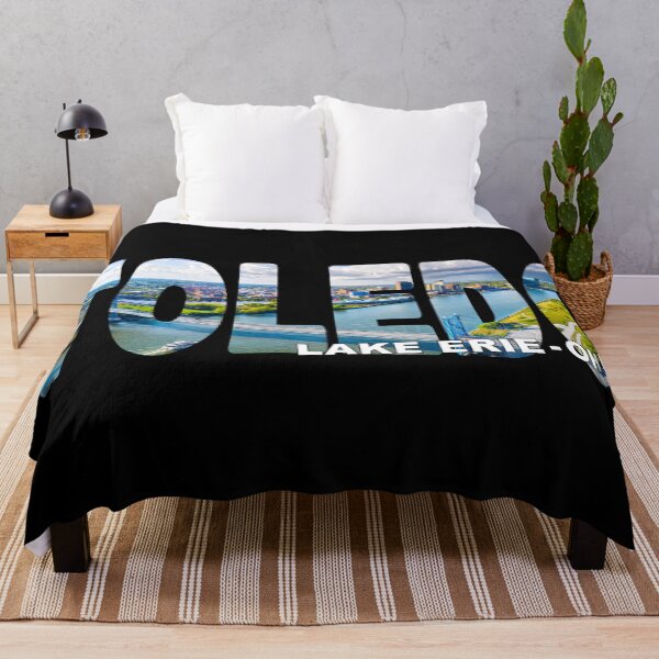 Item preview, TOLEDO Lake Erie Ohio - Over Maumee River Bridge to Downtown Storm designed and sold by Adam Gormley.
