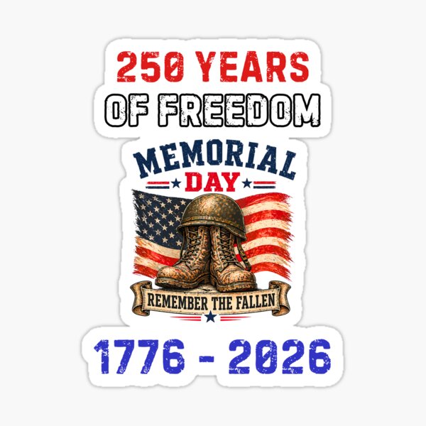 Memorial Day 2026 Stickers for Sale | Redbubble