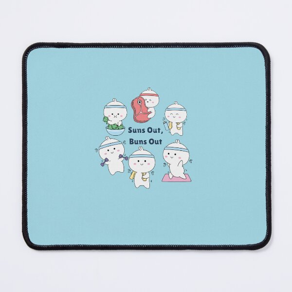 Item preview, Cute Kawaii Dumpling Gym Workout Sticker Pack - Funny Fitness Chibi designed and sold by Akira Design Store.