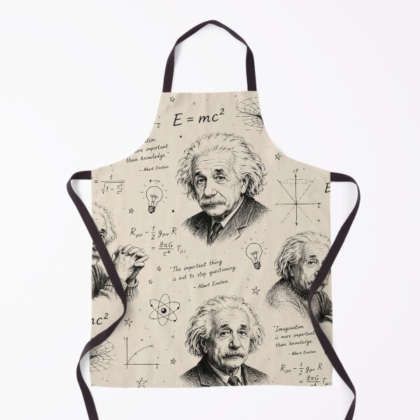 Item preview, Albert Einstein Portrait Pattern with Physics Formulas designed and sold by Owcomm.