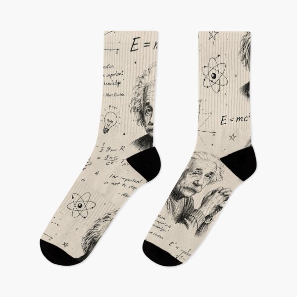 Item preview, Albert Einstein Portrait Pattern with Physics Formulas designed and sold by Owcomm.
