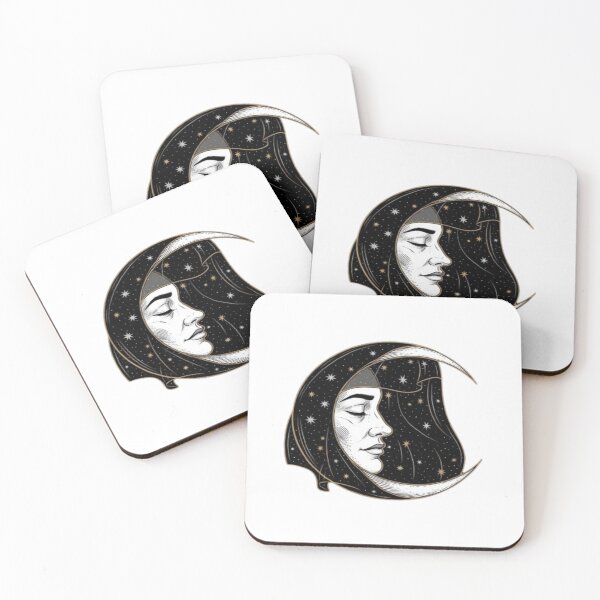 Item preview, Moon Face – Celestial Harmony Design designed and sold by Cristhian Almanza.