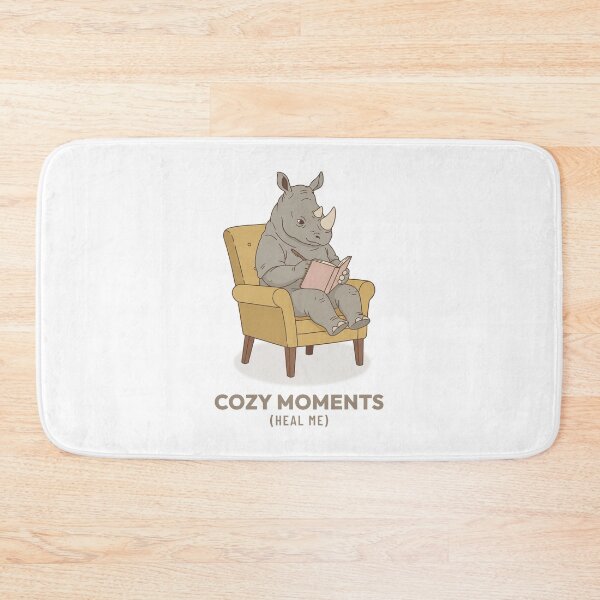 Item preview, Vintage Rhino Journaling Retro Slow Living Art designed and sold by Cozy Vintage Animal.