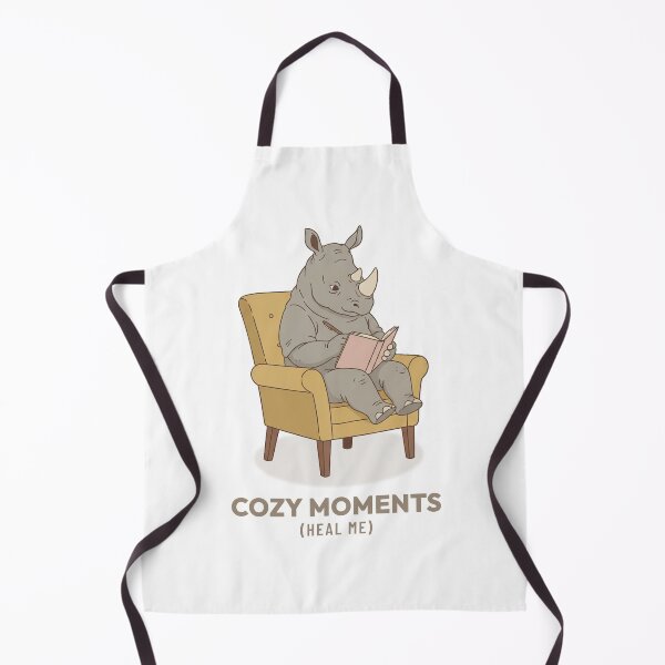 Item preview, Vintage Rhino Journaling Retro Slow Living Art designed and sold by Cozy Vintage Animal.