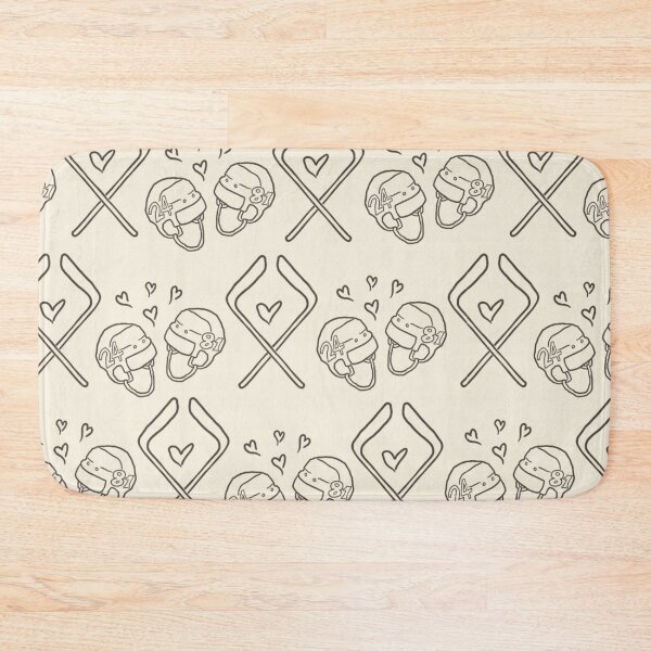 Item preview, Hockey Player Pattern Romance Era Booktok Girl Minimalist Wallpaper designed and sold by tracynguyen23.