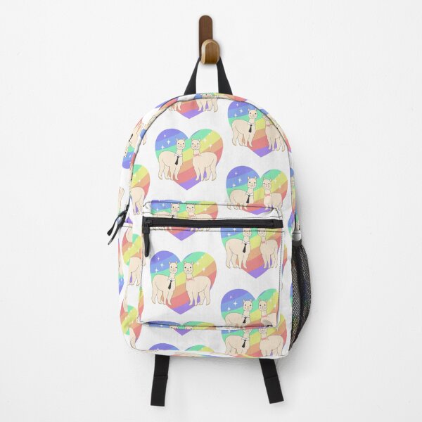 Item preview, Cute Pride Alpacas in Love Pastel Rainbow Heart designed and sold by SulariTDsign.