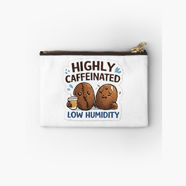 Item preview, Highly Caffeinated Low Humidity Funny Coffee Beans Sticker designed and sold by 3DDDC.