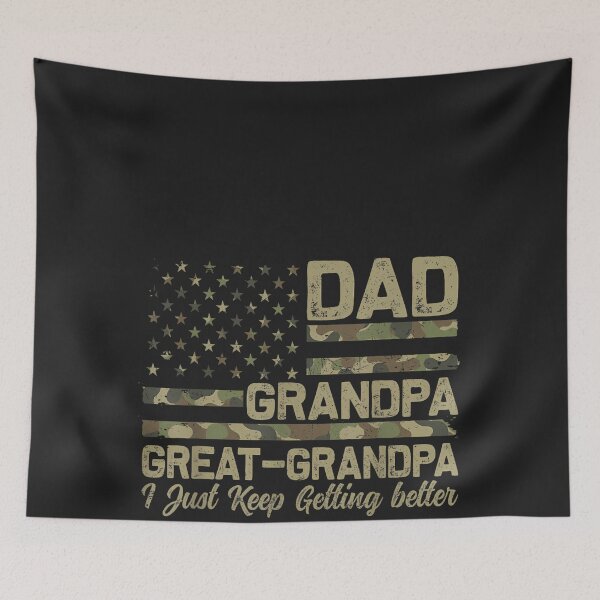 Item preview, Dad Grandpa Great Grandpa Shirt Men Camo American Flag designed and sold by CriseldaBruning.