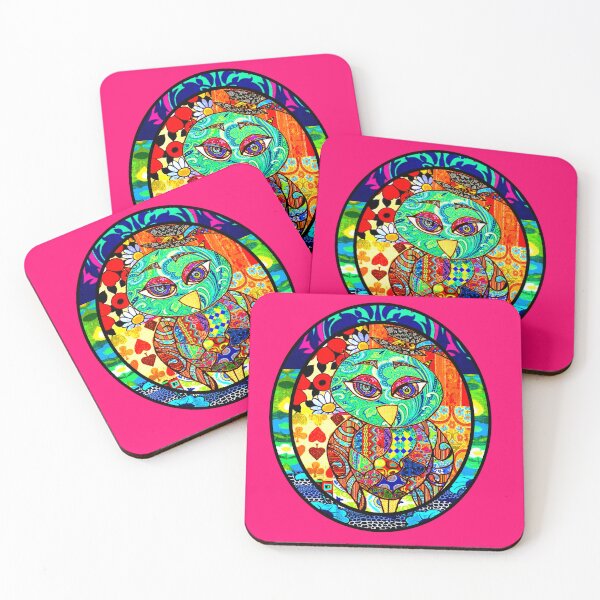 Item preview, Cute Patchwork Colorful Owl designed and sold by artbyomega.