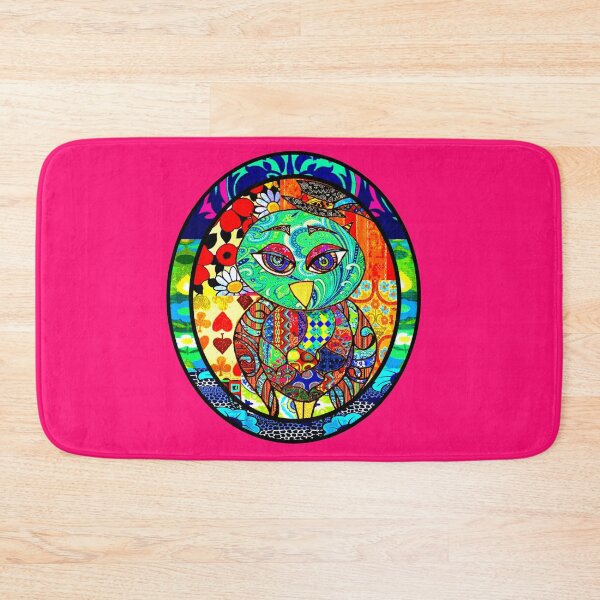 Item preview, Cute Patchwork Colorful Owl designed and sold by artbyomega.