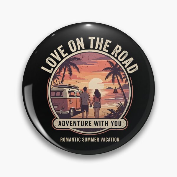 Item preview, Love On The Road Romantic Summer Vacation Couple Design designed and sold by RoyesButler.