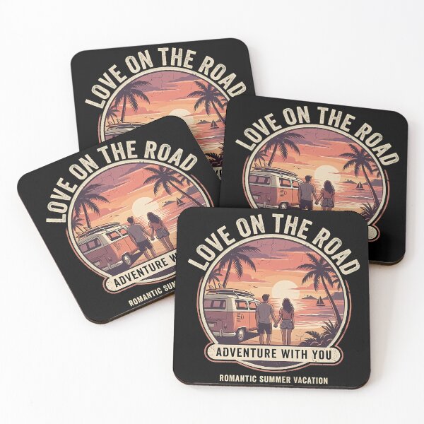 Item preview, Love On The Road Romantic Summer Vacation Couple Design designed and sold by RoyesButler.