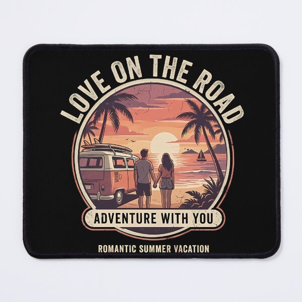Item preview, Love On The Road Romantic Summer Vacation Couple Design designed and sold by RoyesButler.