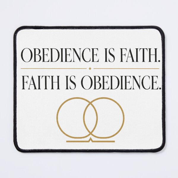 Item preview, Obedience and Faith Christian Minimalist Design designed and sold by Inspirahawke.