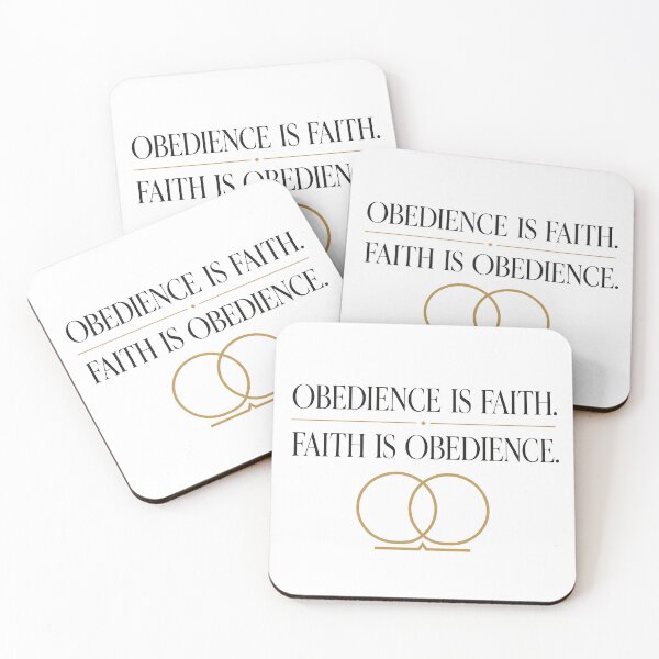 Item preview, Obedience and Faith Christian Minimalist Design designed and sold by Inspirahawke.