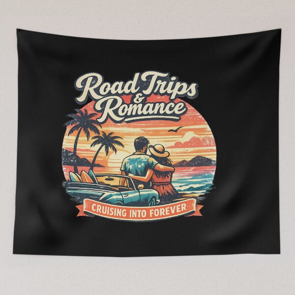 Item preview, Road Trips & Romance Romantic Summer Vacation Couple Design designed and sold by RoyesButler.