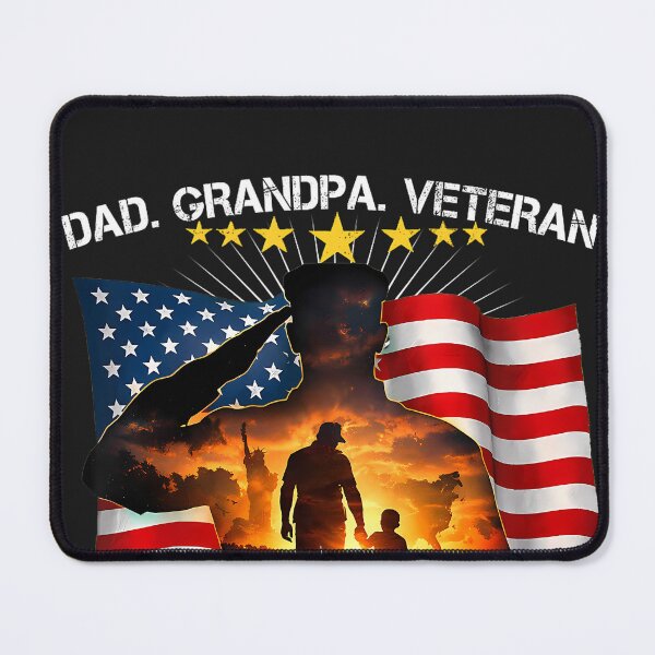 Item preview, Dad Grandpa Veteran Great Grandpa USA Flag Papa Father's Day designed and sold by CriseldaBruning.