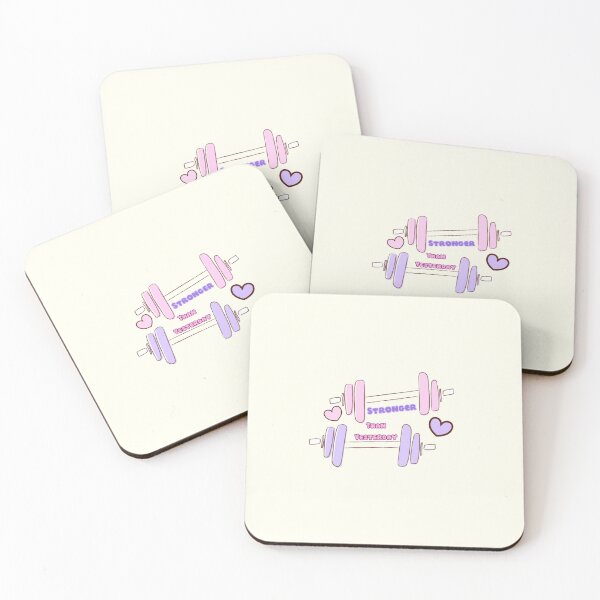 Item preview, Cute Pastel Dumbbells Fitness Sticker - Girly Gym Weightlifting Decal designed and sold by Akira Design Store.