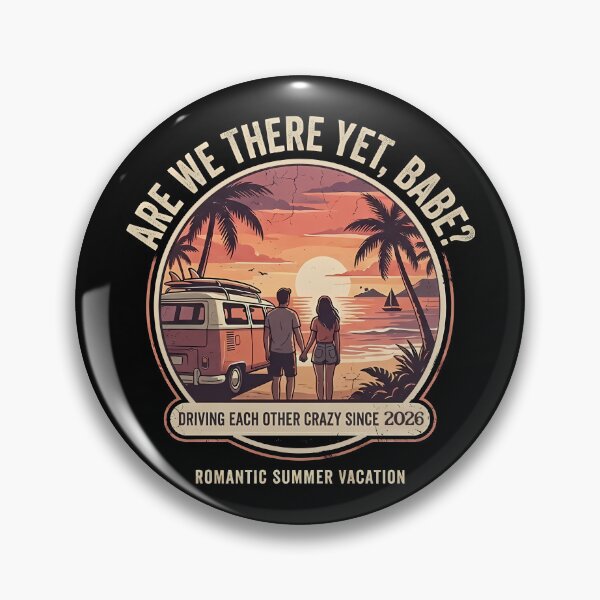 Item preview, Are We There Yet, Babe? Romantic Summer Vacation Couple Design designed and sold by RoyesButler.