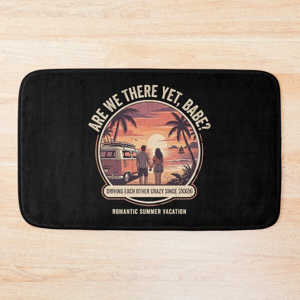 Item preview, Are We There Yet, Babe? Romantic Summer Vacation Couple Design designed and sold by RoyesButler.