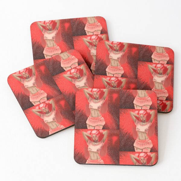 Item preview, Crimson Devil Girl Art | Dark Valentine Fantasy Illustration designed and sold by kerissfantasyart .