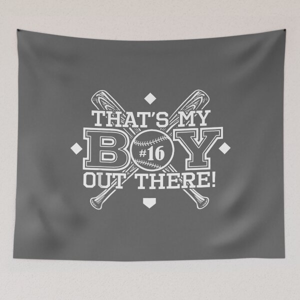 Item preview, Baseball Mom Dad That's My Boy Proud Parent Jersey #16 designed and sold by KristineLi.